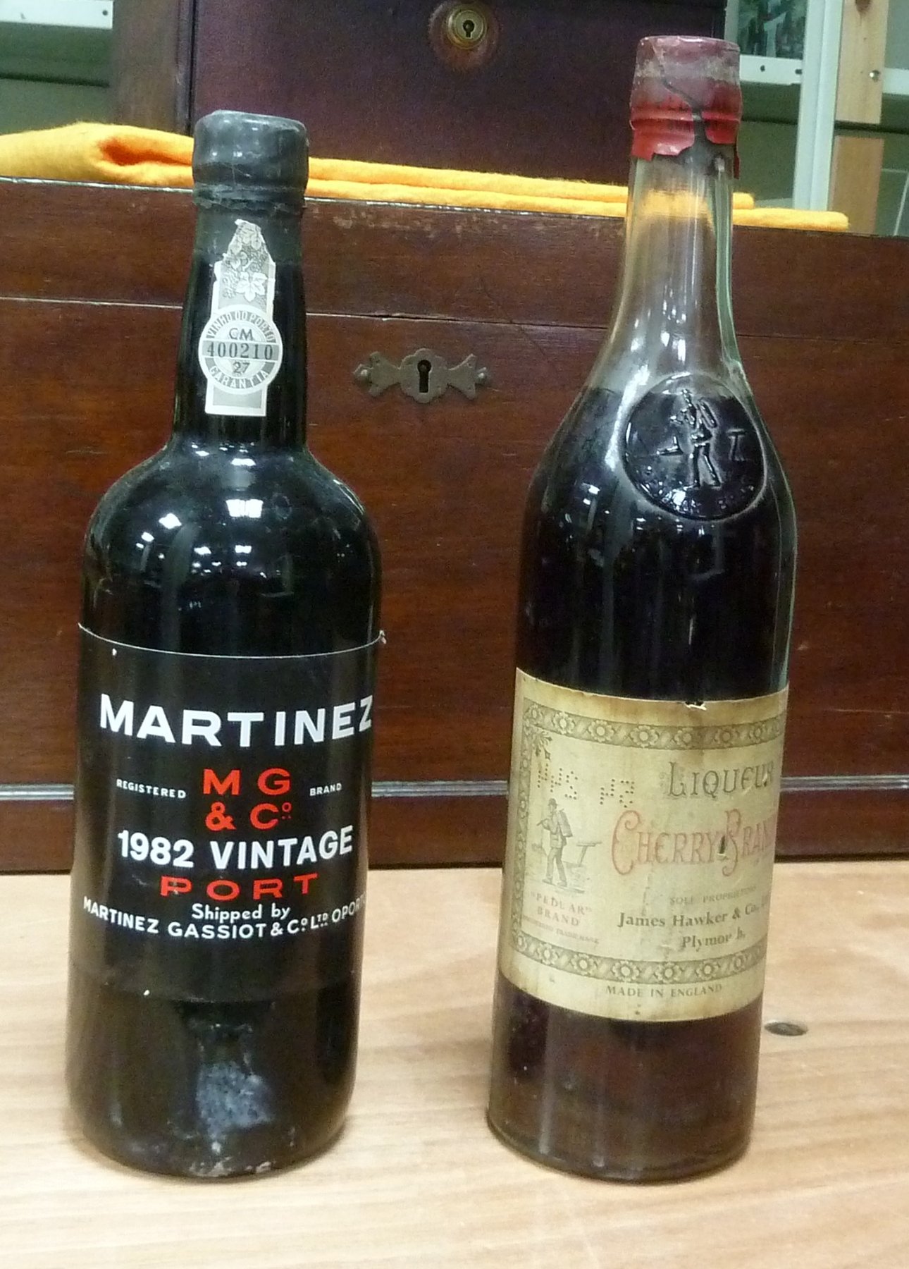 Appraisal: A bottle of Martinez Port vintage and a bottle of