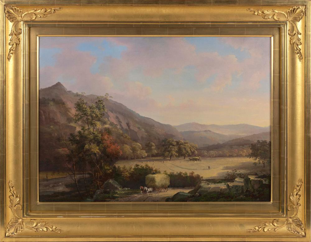 Appraisal: ATTRIBUTED TO JOHN WHITE ALLEN SCOTT MASSACHUSETTS - HAYING NEAR