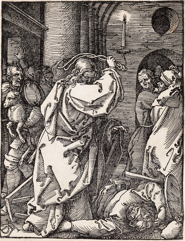 Appraisal: ALBRECHT D RER Christ Driving ther Moneychangers from the Temple