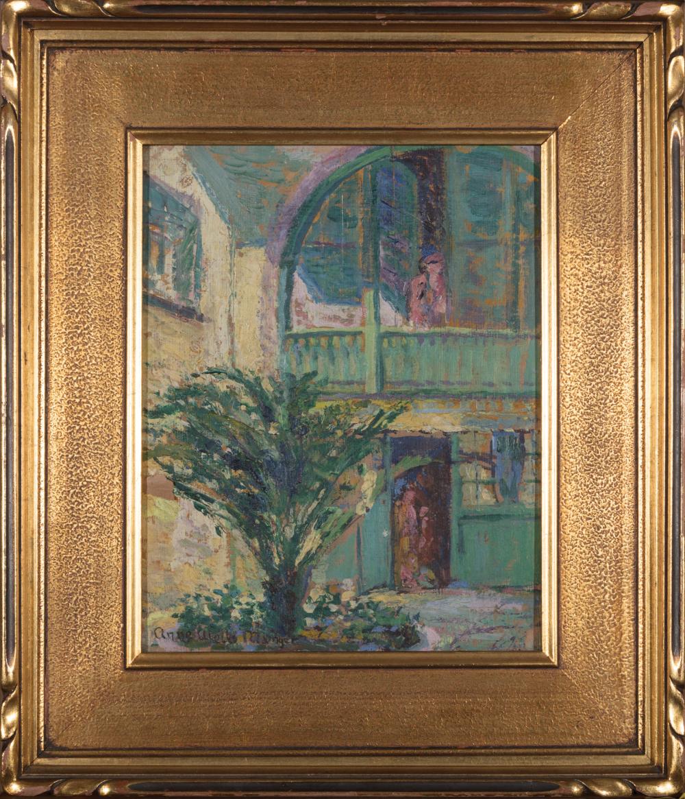 Appraisal: Anne Wells Munger American Mississippi - Corner of Brulatour Courtyard