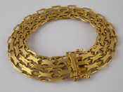 Appraisal: A yellow metal tests carat gold bracelet approx cm x