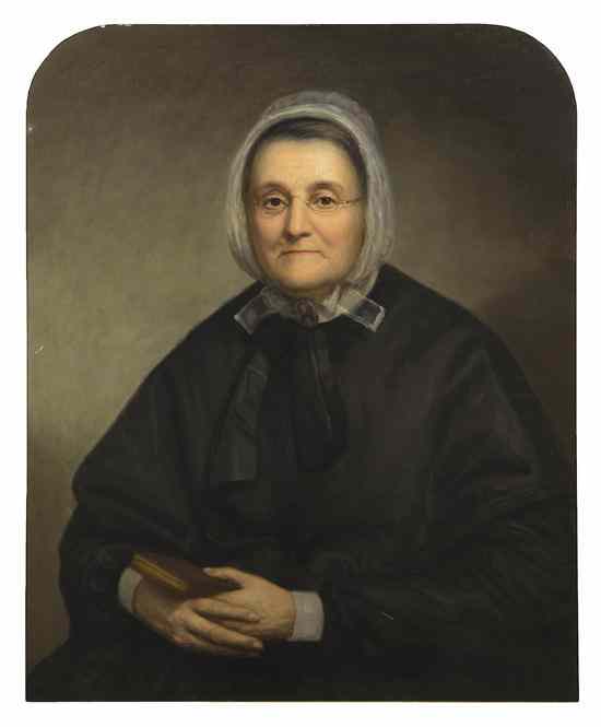 Appraisal: Artist Unknown th century Portrait of Mary Ann Hall McCormick