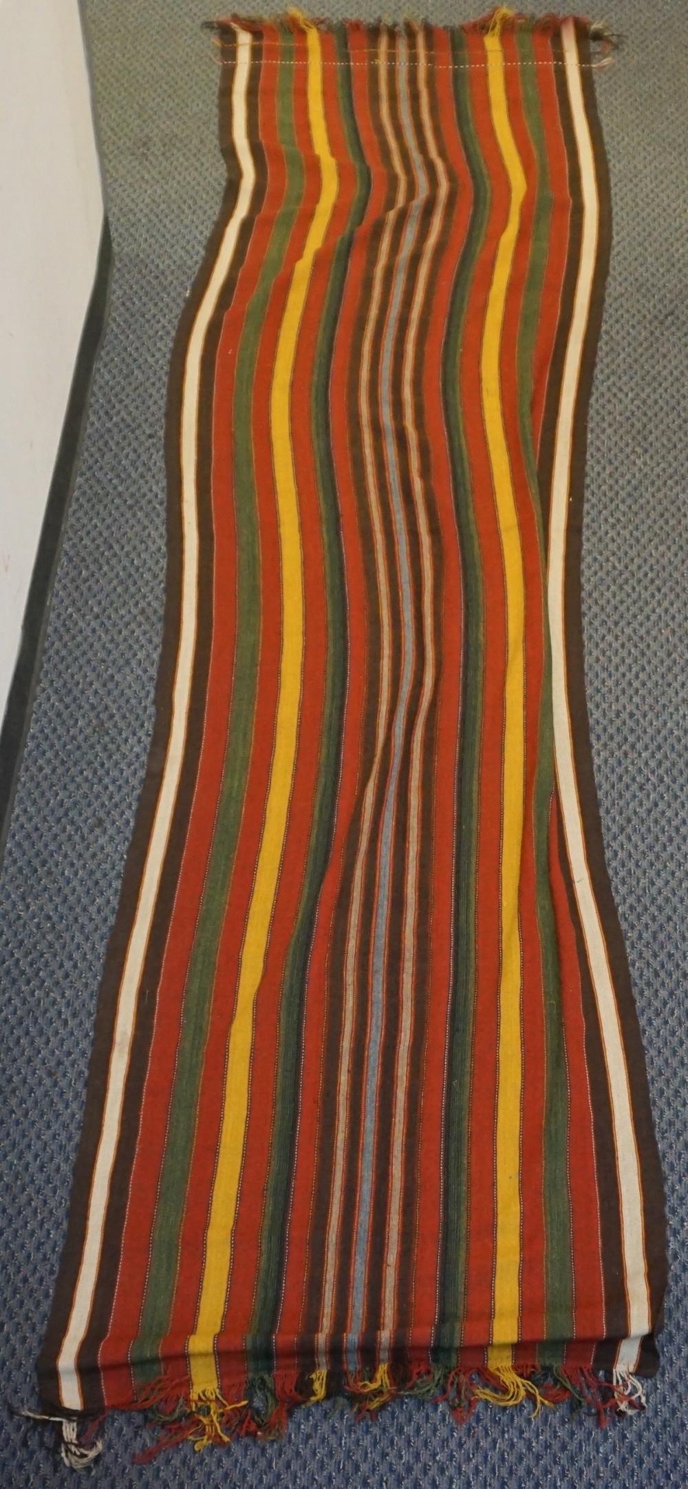 Appraisal: Striped Wool Kilim ft in x ft in