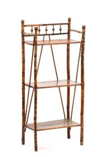 Appraisal: Aesthetic Movement Tortoiseshell Bamboo Bookshelf English last quarter th century