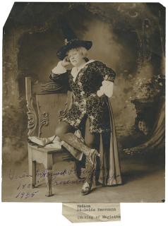 Appraisal: Herrmann Adelaide Portrait of Adelaide Herrmann as Cagliostro a Gift