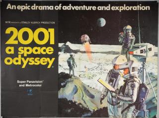 Appraisal: A Space Odyssey British Quad film poster artwork by Robert