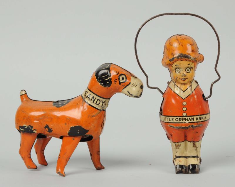 Appraisal: Marx Little Orphan Annie Sandy Toys Includes a Skipping Rope