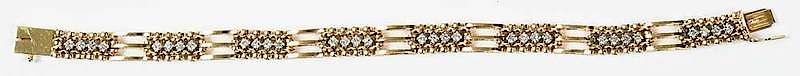 Appraisal: kt Diamond Bracelet round brilliant diamonds total weight ct stamped