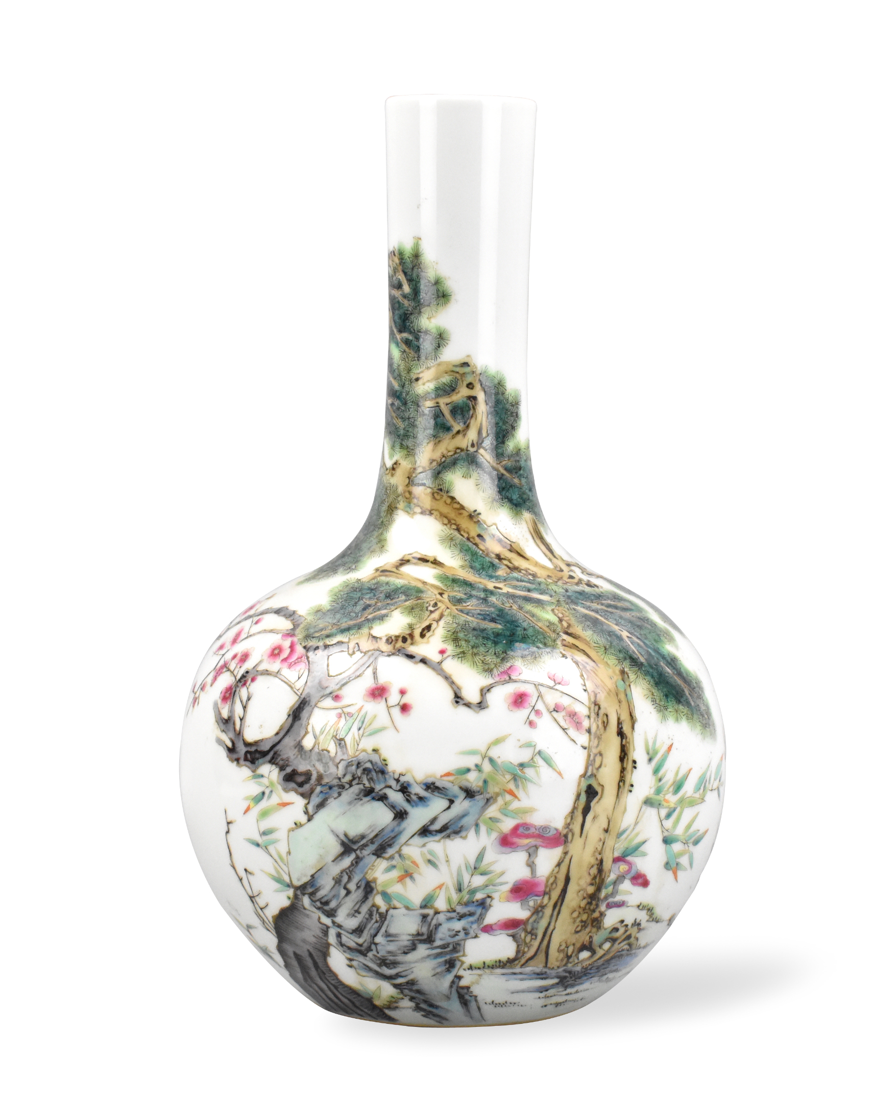 Appraisal: A Chinese famille rose globular vase with Yongzheng mark A