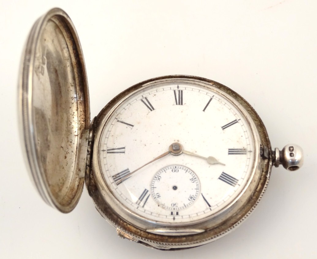 Appraisal: A Victorian silver hunter pocket watch the case London with