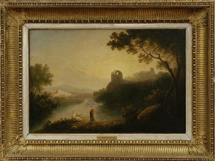 Appraisal: After Richard Wilson British - Landscape with Ruins and Figures