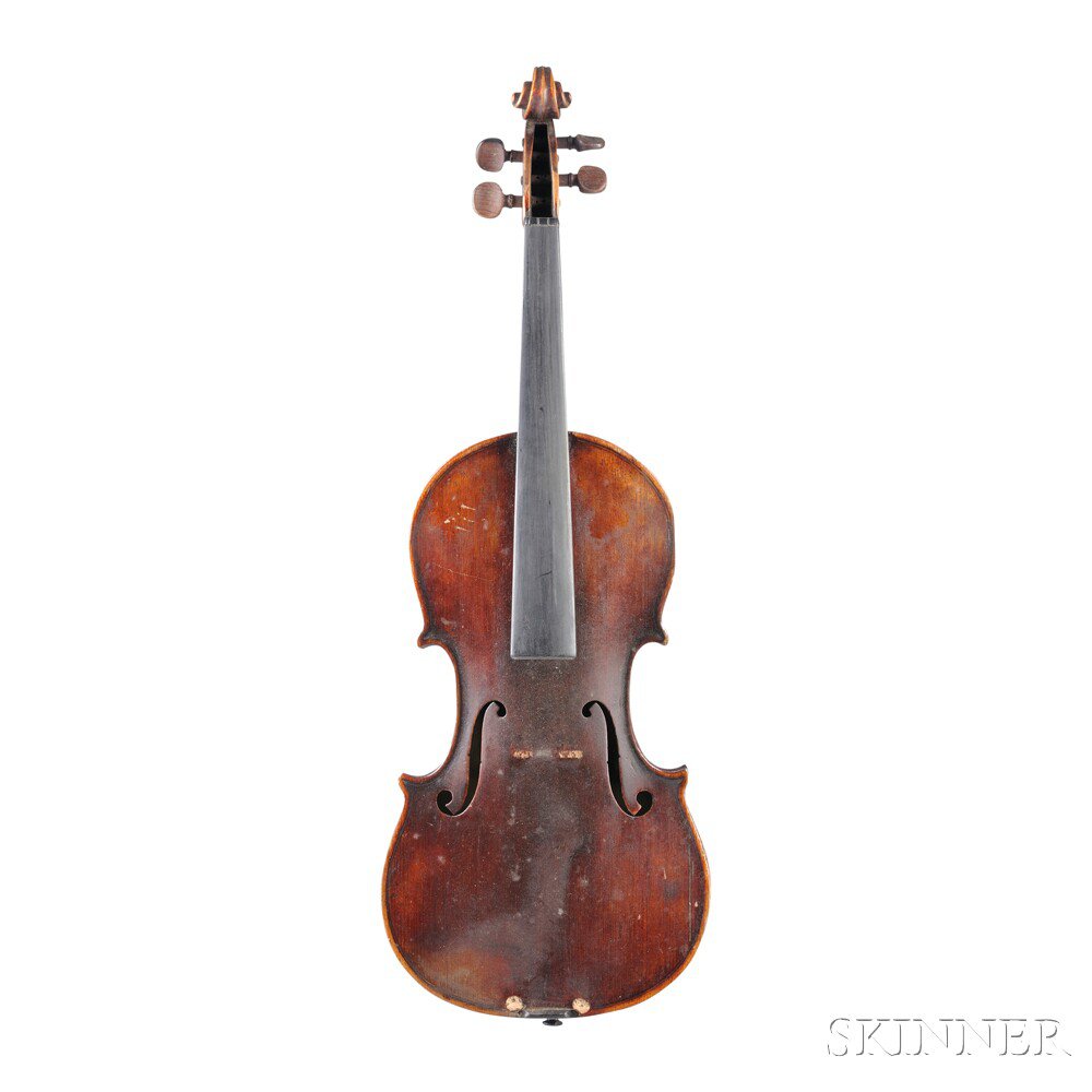 Appraisal: Violin Attributed to George Craske Manchester labeled GEORGE CRASKE MANCHESTER