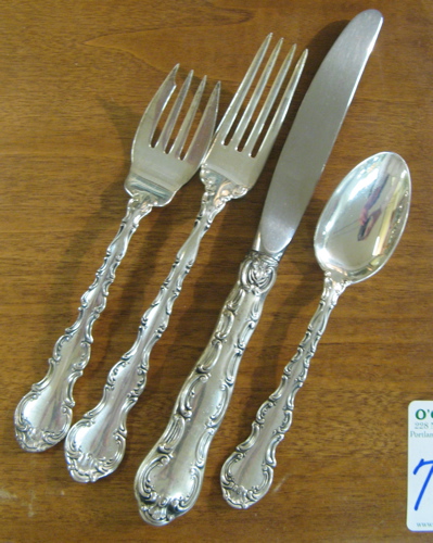 Appraisal: GORHAM STERLING SILVER FLATWARE SET Strasbourg pattern of pieces service