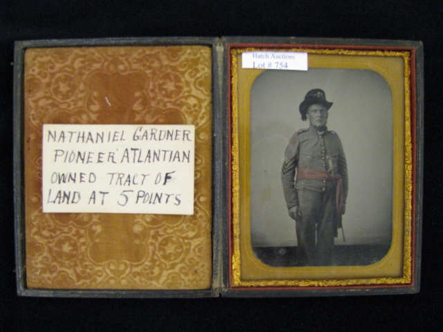 Appraisal: GA Confederate Civil War Image Officer Nathaniel Gardner Pioneer Atlanta