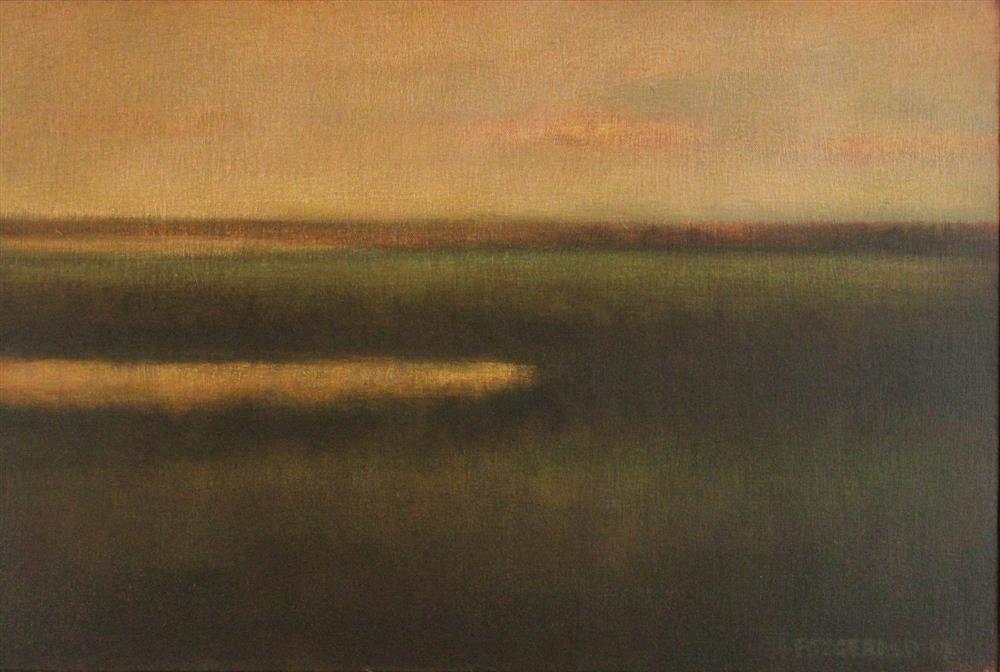 Appraisal: KEVIN FITZGERALD AMERICAN - BACKCREEK EVENING Oil on canvas x