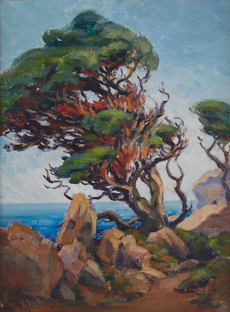 Appraisal: Veda Dayton Monterey California Painting Veda Dayton - Oil on