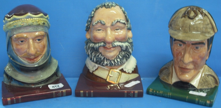 Appraisal: Royal Doulton Bookends Henry V D Sherlock D and Falstaff