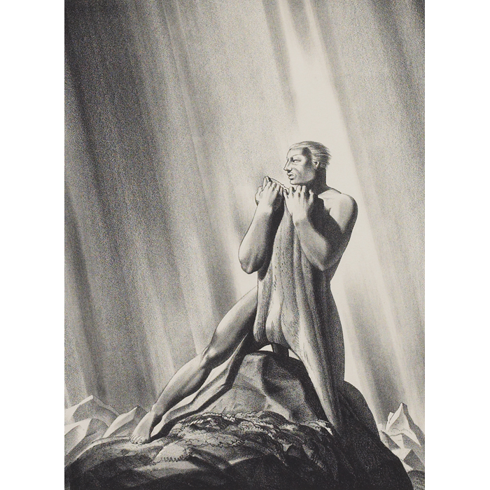 Appraisal: Rockwell Kent American - Beowulf and Hero two lithographs larger