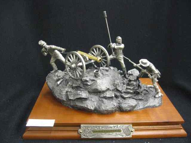 Appraisal: Chilmark Civil War Pewter Figurine ''Picketts'Charge'' by Francis Barnum Gettysburg