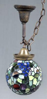 Appraisal: Handel hanging light fixture grapes and other fruit on varying