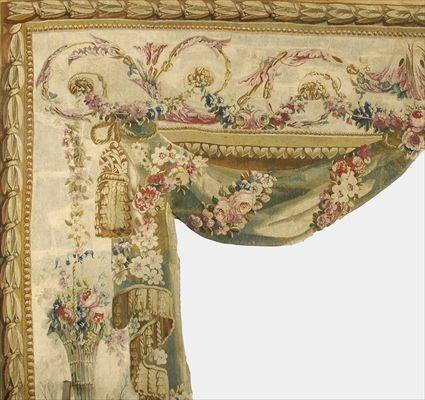 Appraisal: Aubusson Tapestry Portiere th C ft in x ft in