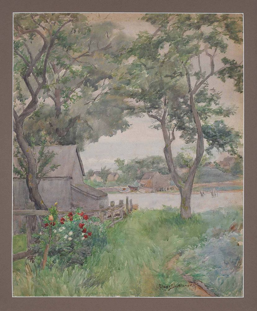 Appraisal: Claire Shuttleworth New York - Summer Scene Gloucester signed lower