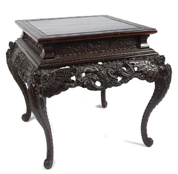 Appraisal: A Chinese low table table height in width in depth