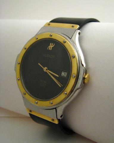 Appraisal: Hublot MDM stainless and K gold wristwatch quartz movement with