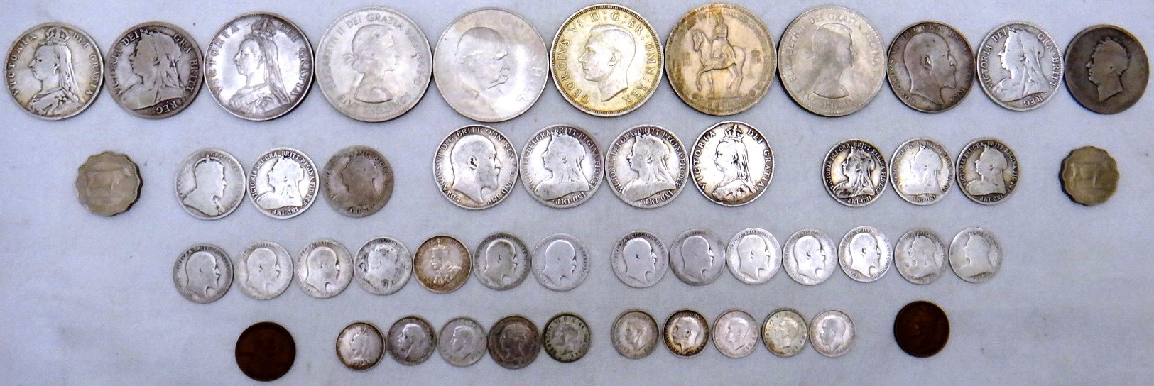 Appraisal: Mostly British coins including five crowns two and a double