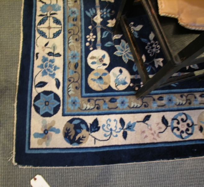 Appraisal: Chinese Carpet late th century areas of wear mostly at