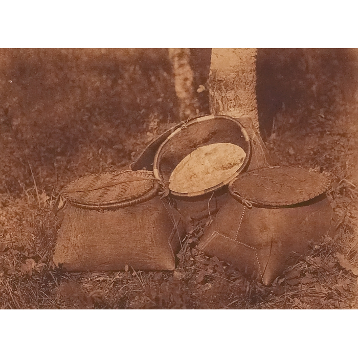 Appraisal: Edward Sheriff Curtis photogravure Birchbark Baskets - Cree margin marked