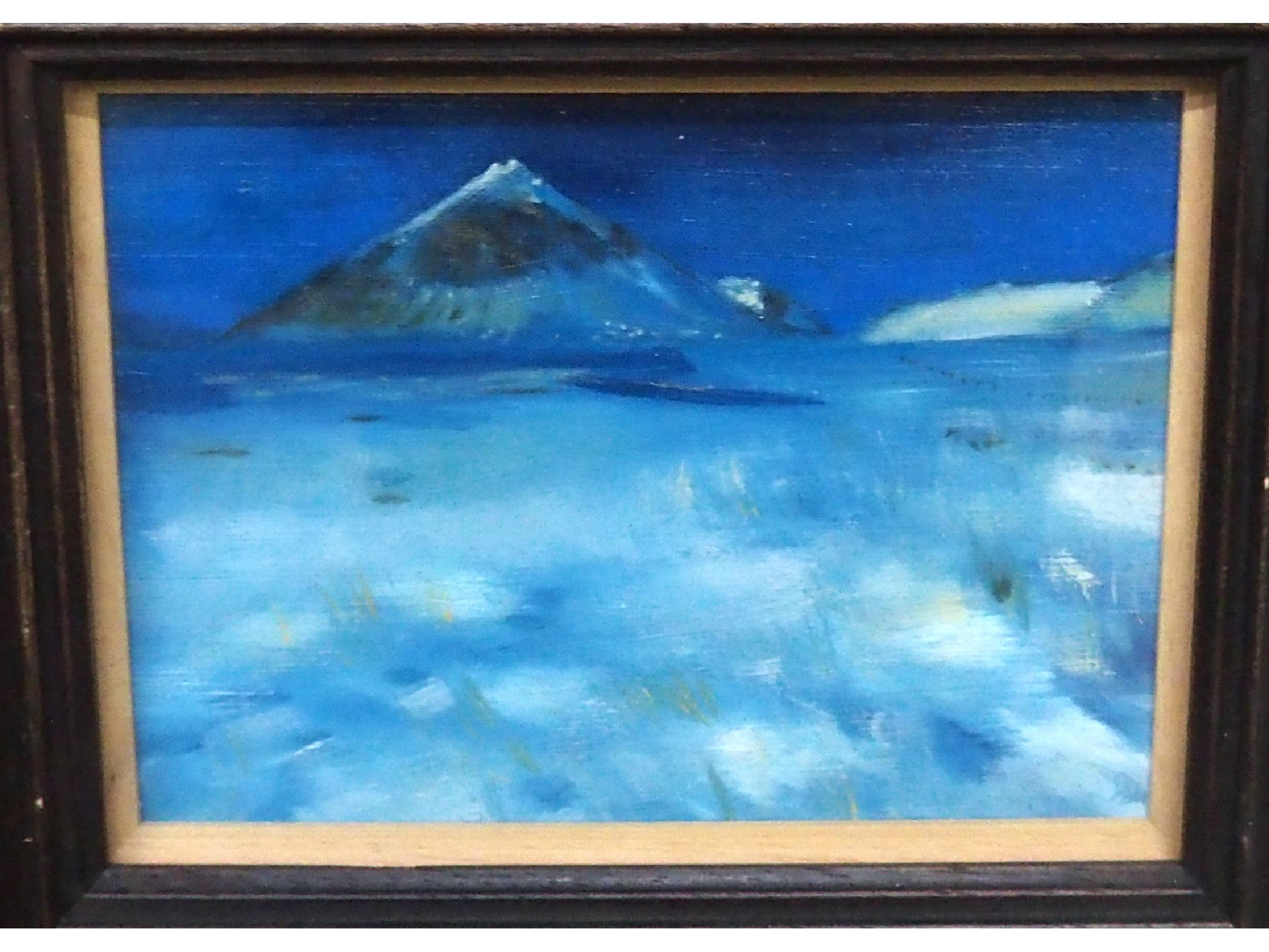 Appraisal: SCOTTISH CONTEMPORARY Blue Mountain oil on board