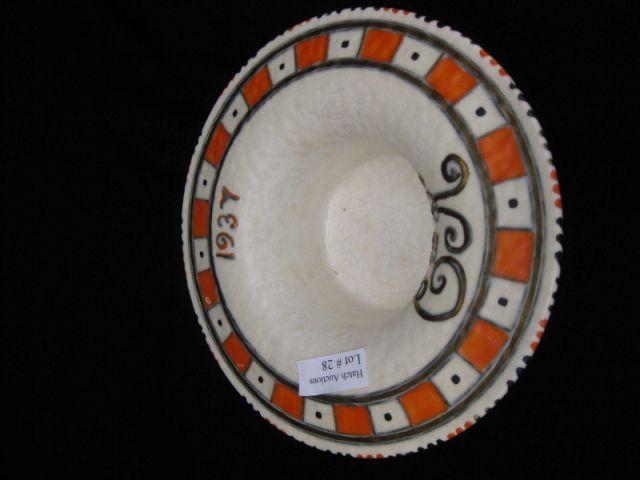 Appraisal: Coronation Pottery Bowl by Crown Duval by famous designer Charlotte