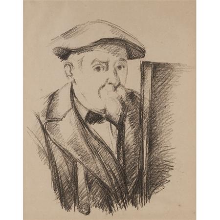 Appraisal: Paul Cezanne PORTRAIT DE CEZANNE PAR LUI-MEME Lithograph Estimate -