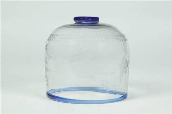 Appraisal: GLASS STRING HOLDER Pittsburgh st half th century Clear blown