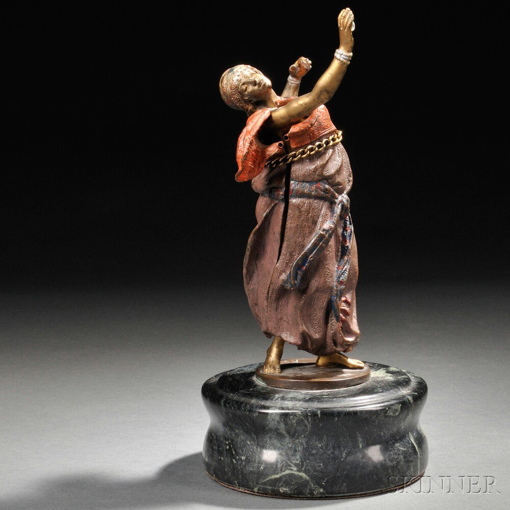 Appraisal: After Carl Kauba Austrian - Dancer th century the spelter