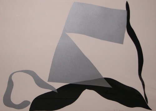 Appraisal: Number Silver and Black serigraph printed in colors on Paper