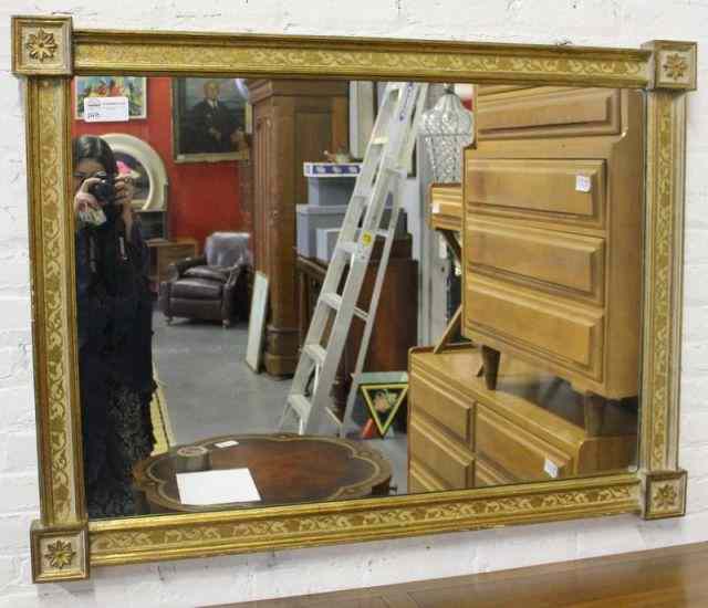 Appraisal: Venetian Style Paint And Gilt Decorated Mirror Nice quality and