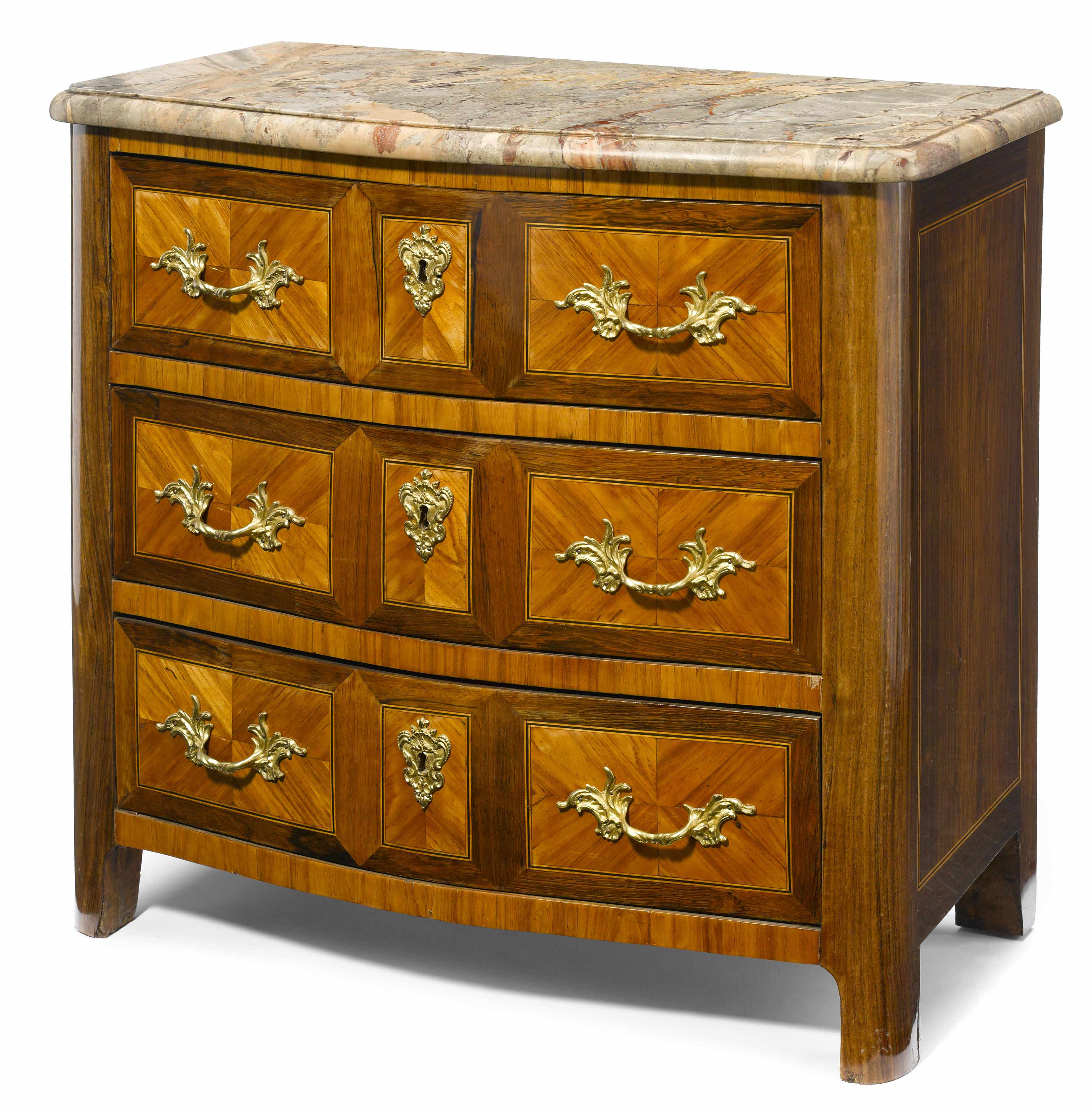 Appraisal: A Rgence inlaid rosewood and kingwood commode second quarter th