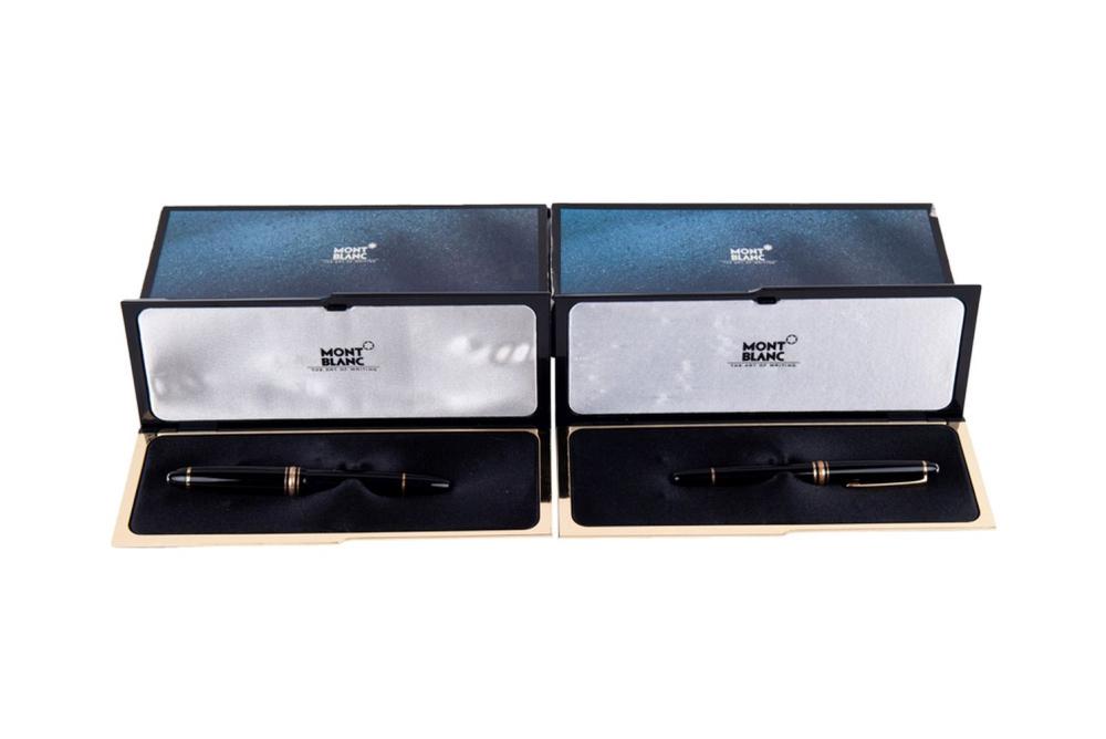 Appraisal: TWO MONTBLANC 'MEISTERSTUCK' PENSeach in retail packaging Condition