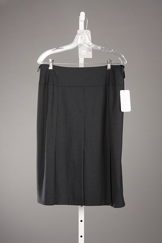 Appraisal: Escada charcoal to black new wool pleated bottom skirt with