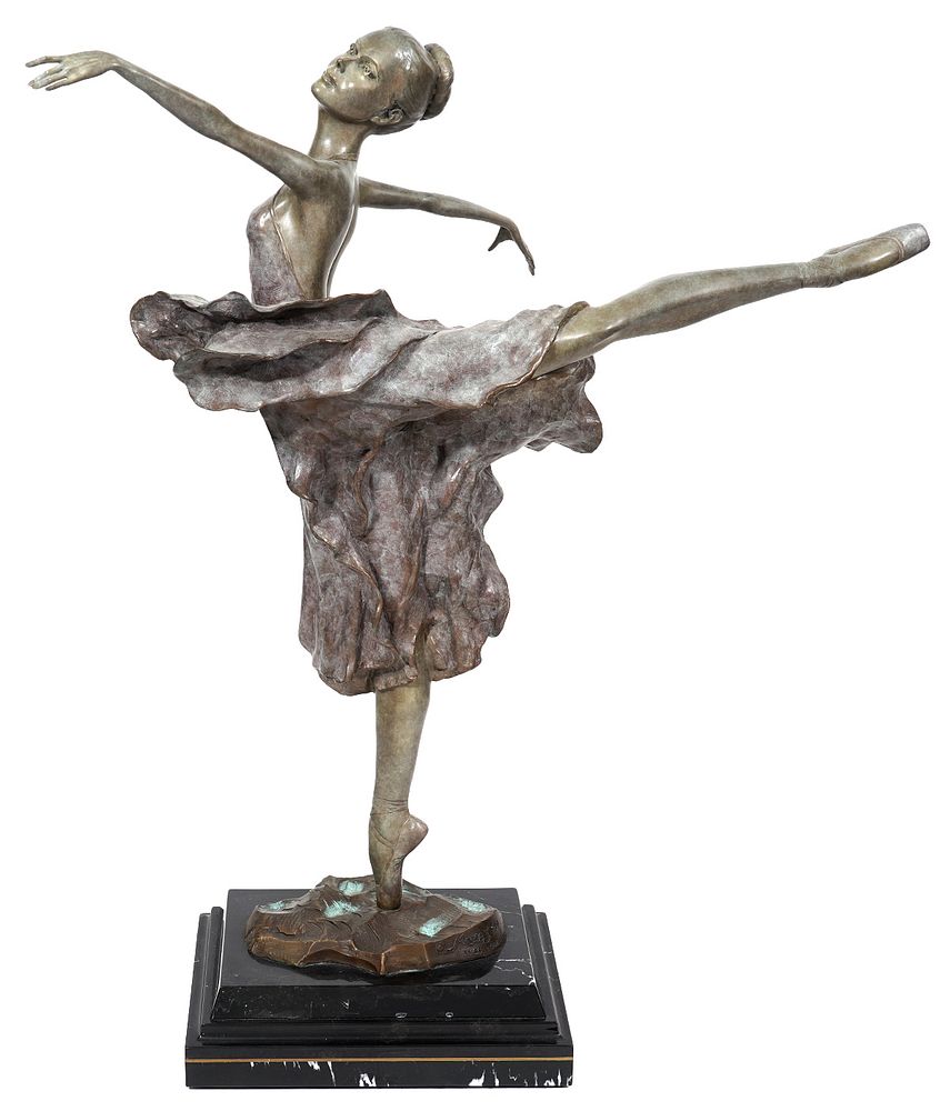 Appraisal: Mario Jason Bronze Sculpture 'Miss Lorraine' Mario Jason American th