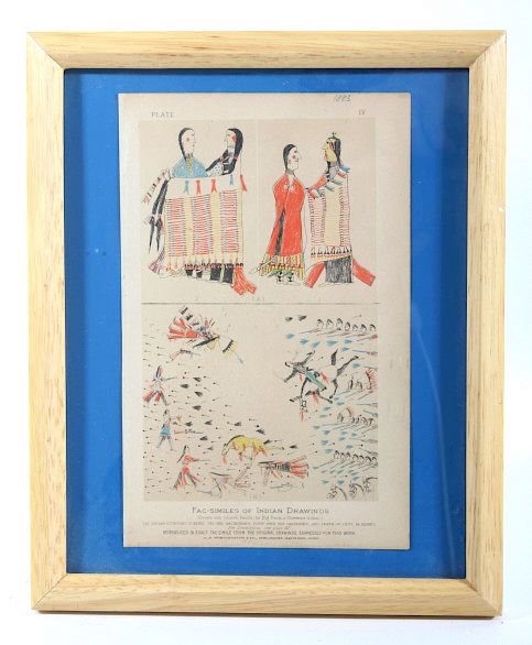 Appraisal: Indian Drawing Fac-similes Chromolithograph Included in this lot we have