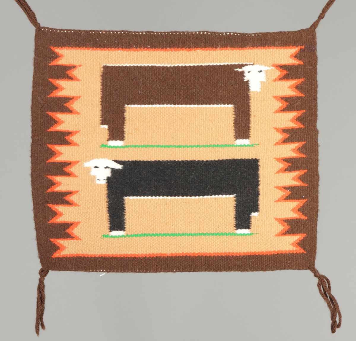 Appraisal: Small Weaving w Cows by Lucy Begay Very good ''