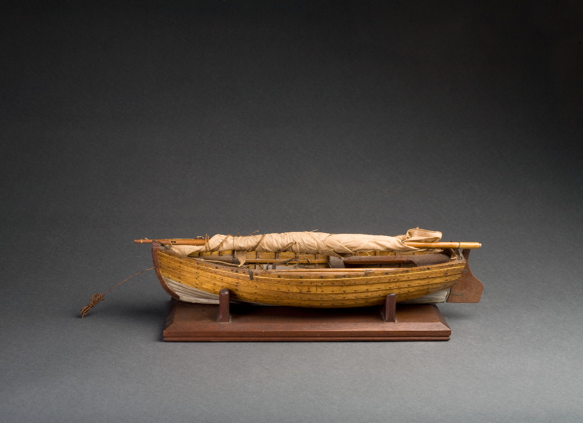 Appraisal: FINE HANDMADE WOOD MODEL OF A SAILBOAT BY F H