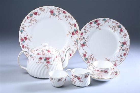 Appraisal: -PIECE MINTON BONE CHINA DINNER SERVICE Ancestral pattern Including eight