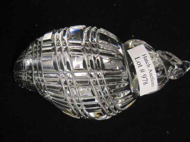 Appraisal: Waterford Cut Crystal Figurine of a Shell '' signed excellent