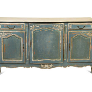 Appraisal: A French Provincial Painted Sideboard TH CENTURY Height x width