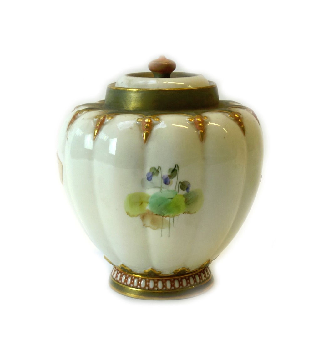 Appraisal: A Royal Worcester pot pourri vase lacking cover late th