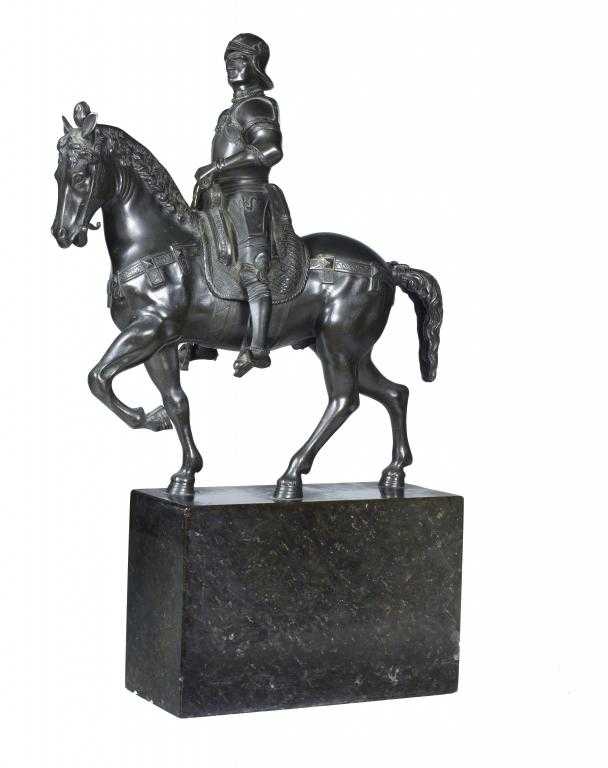 Appraisal: AN ITALIAN BRONZE REDUCTION OF THE COLLEONI MONUMENT AFTER ANDREA